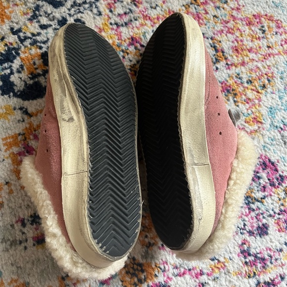 Golden Goose Sherpa Slide On Pink Sneakers - Picture 7 of 8